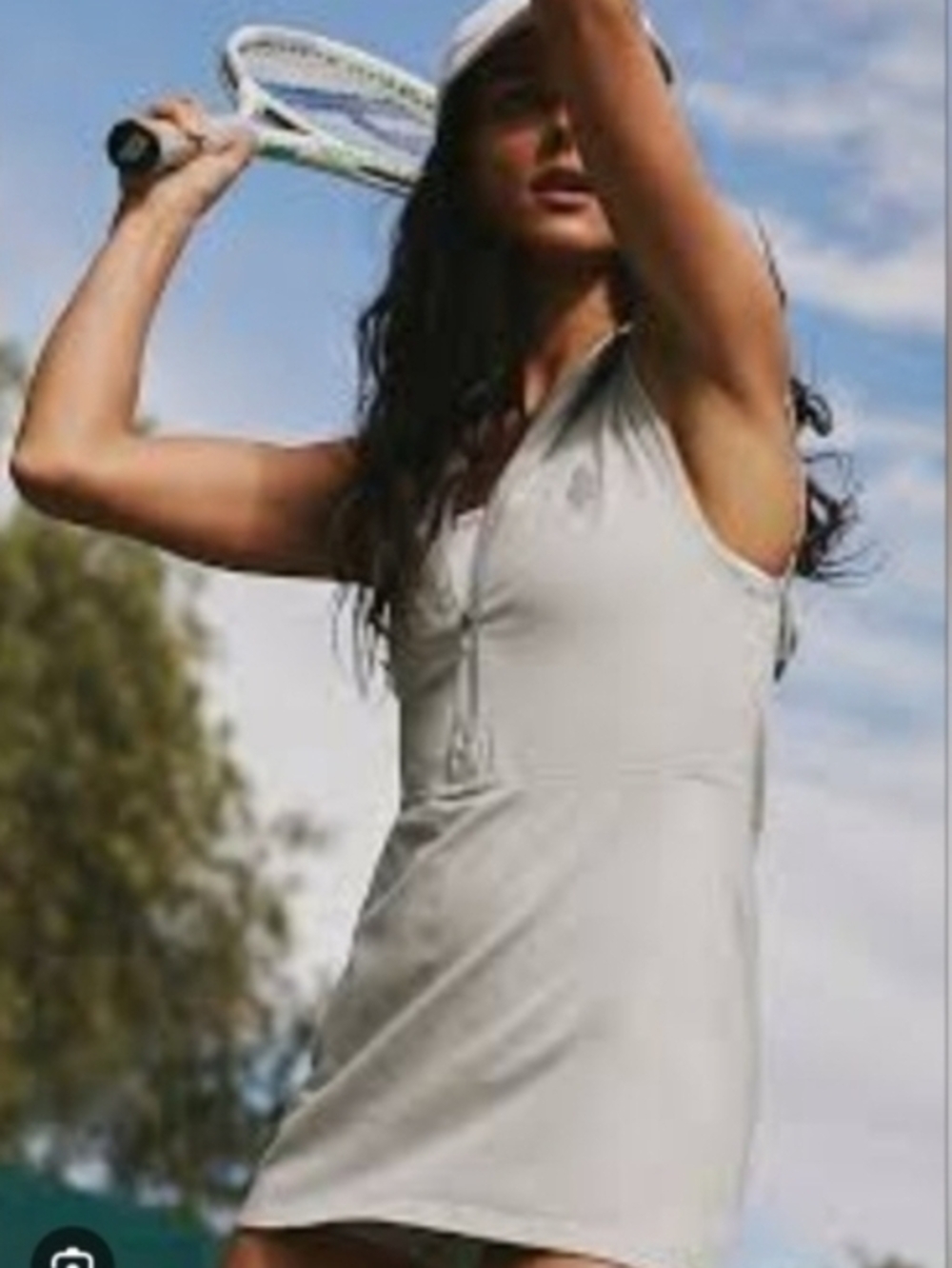 FP Movement Hot Shot Skortsie Tennis Dress in Beach Fog